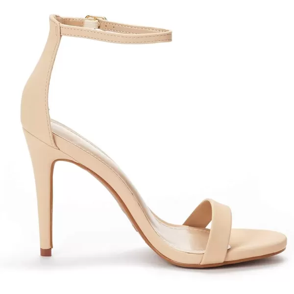 imageDREAM PAIRS Womens Karrie High Stiletto Pump Heeled SandalsNudeNubuck