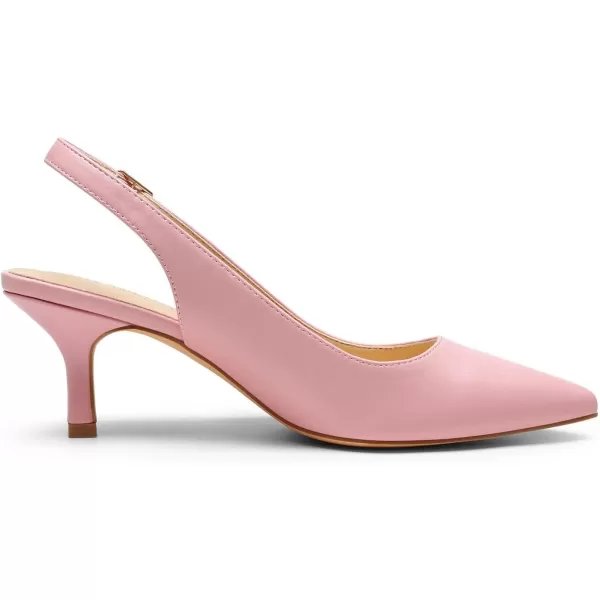 imageDREAM PAIRS Womens Kitten Heel Slingback Pointed Closed Toe Low Stiletto Heels Dress Bridal Elegant Wedding Pumps ShoesPinkpu