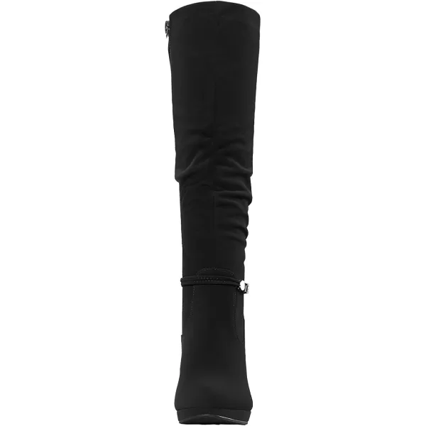 imageDREAM PAIRS Womens Knee High Platform Heel BootsBlack