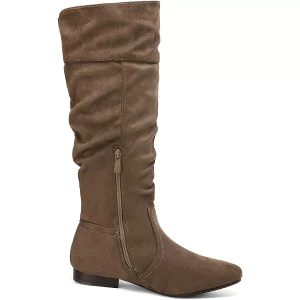 imageDREAM PAIRS Womens Knee High Pull On Fall Weather Winter BootsTaupe