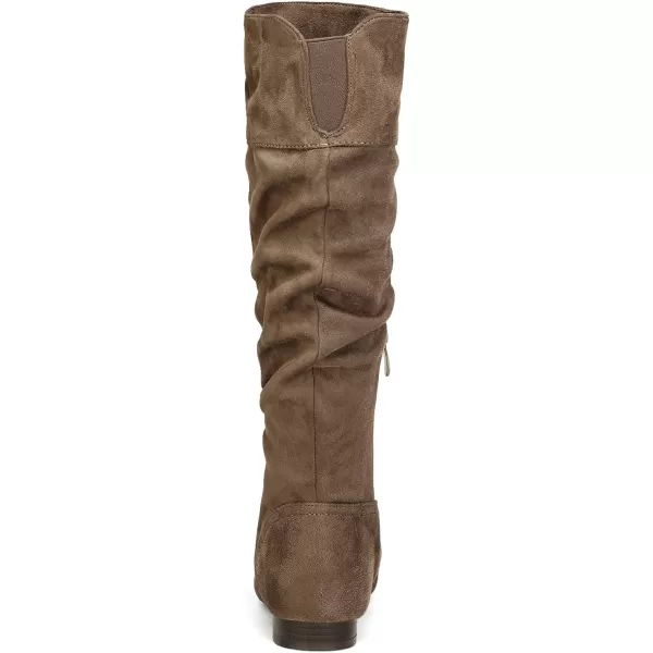 imageDREAM PAIRS Womens Knee High Pull On Fall Weather Winter BootsTaupe