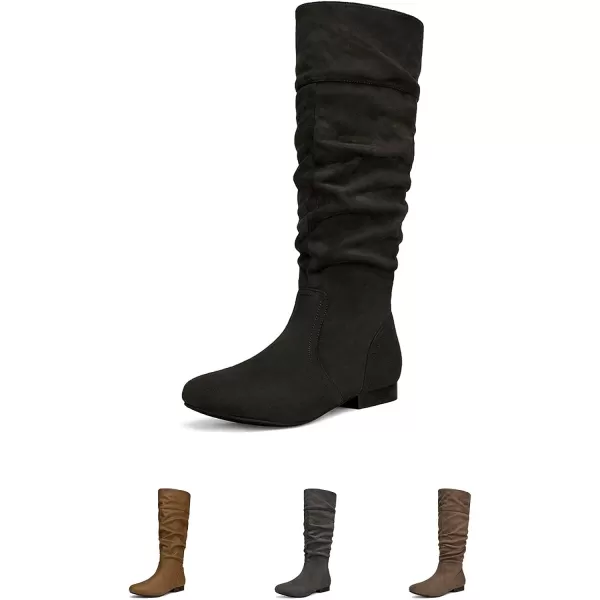 imageDREAM PAIRS Womens Knee High Winter BootsBlack