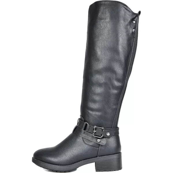 imageDREAM PAIRS Womens Knee High Winter BootsBlacku