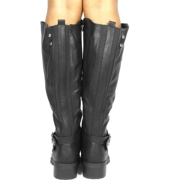 imageDREAM PAIRS Womens Knee High Winter BootsBlacku