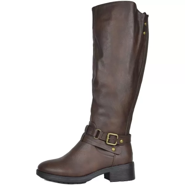 imageDREAM PAIRS Womens Knee High Winter BootsBrown