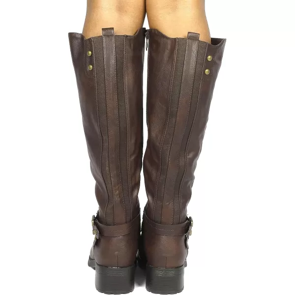 imageDREAM PAIRS Womens Knee High Winter BootsBrown