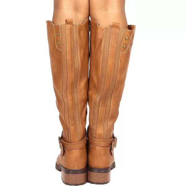 imageDREAM PAIRS Womens Knee High Winter BootsCamelu
