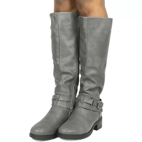 imageDREAM PAIRS Womens Knee High Winter BootsGrey