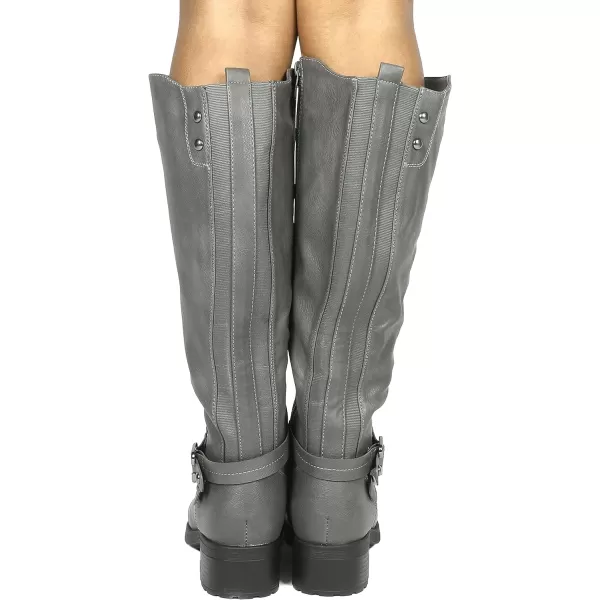 imageDREAM PAIRS Womens Knee High Winter BootsGrey
