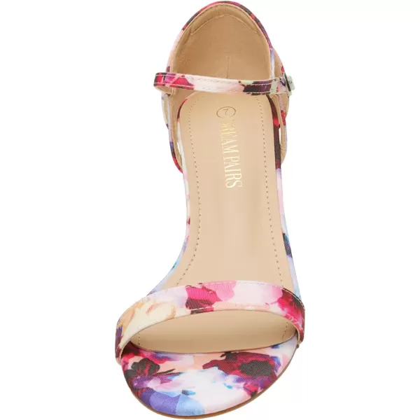 imageDREAM PAIRS Womens Lexii Fashion Stilettos Open Toe Pump Heel SandalsFloral