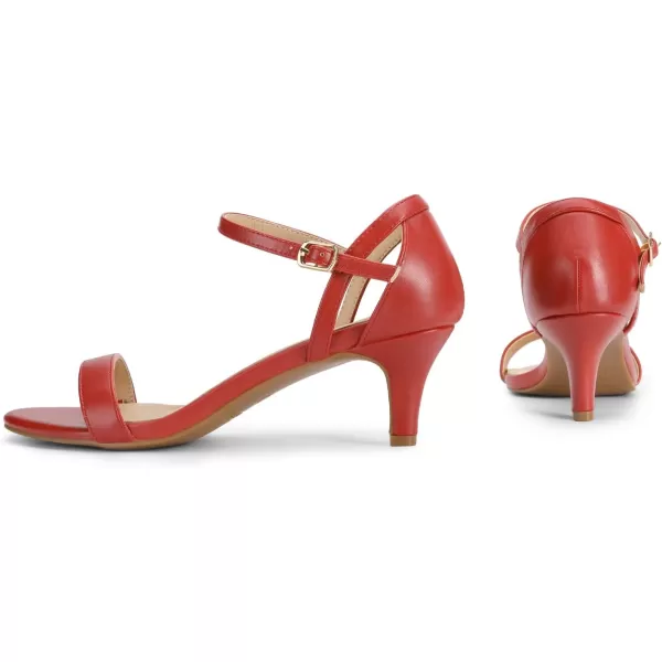 imageDREAM PAIRS Womens Lexii Fashion Stilettos Open Toe Pump Heel SandalsRed Pu