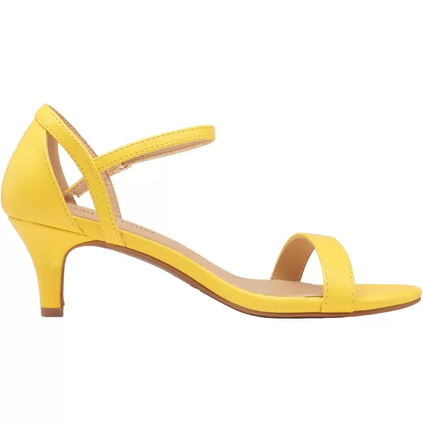 imageDREAM PAIRS Womens Lexii Fashion Stilettos Open Toe Pump Heel SandalsYellow Pu