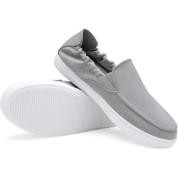 imageDREAM PAIRS Womens Loafers Comfortable Slip on Shoes Lightweight Casual Flats Breathable Canvas Walking Driving Shoes SneakersGrey