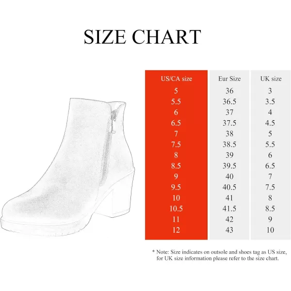 imageDREAM PAIRS Womens Low Heel Chunky Ankle Boots Winter ShoesBlack2