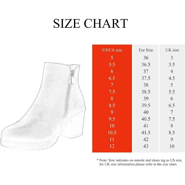 imageDREAM PAIRS Womens Low Heel Chunky Ankle Boots Winter ShoesGreyPu2