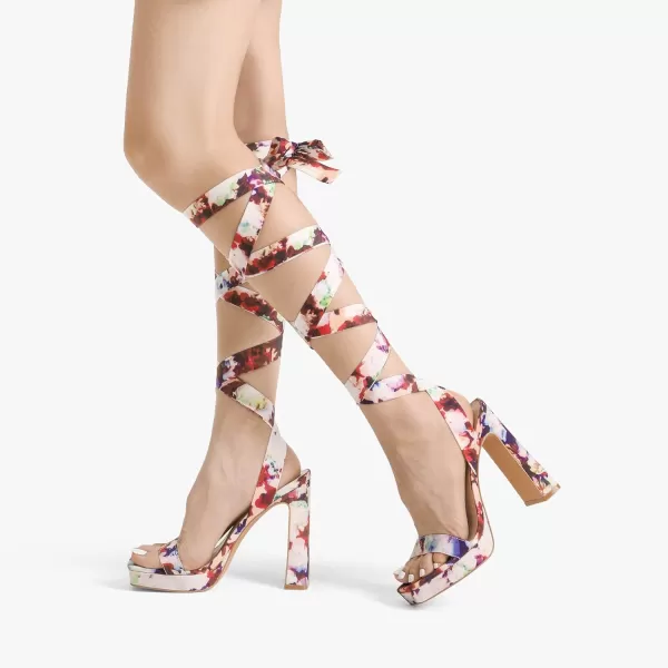 imageDREAM PAIRS Womens Low Heel Pump Sandals SDHS2318WFloral