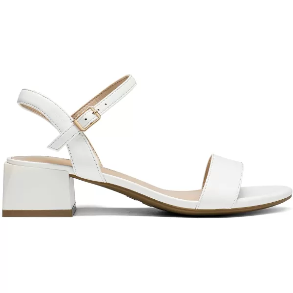 imageDREAM PAIRS Womens Low Heels for Women Classic Open Toe Ankle Strap Block Chunky Heel Sandals Holiday Party Wedding Dress Pumps ShoesWhitepu