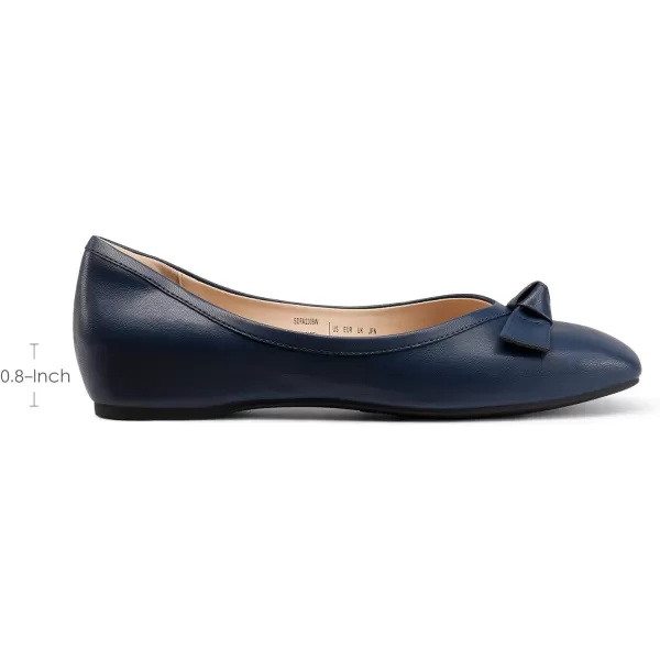 imageDREAM PAIRS Womens Low Wedge Dressy Flats Comfortable Square Toe Rhinestone Wedding ShoesNavy