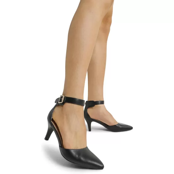 imageDREAM PAIRS Womens Lowpointed Low Heel Dress Pump ShoesBlackPu