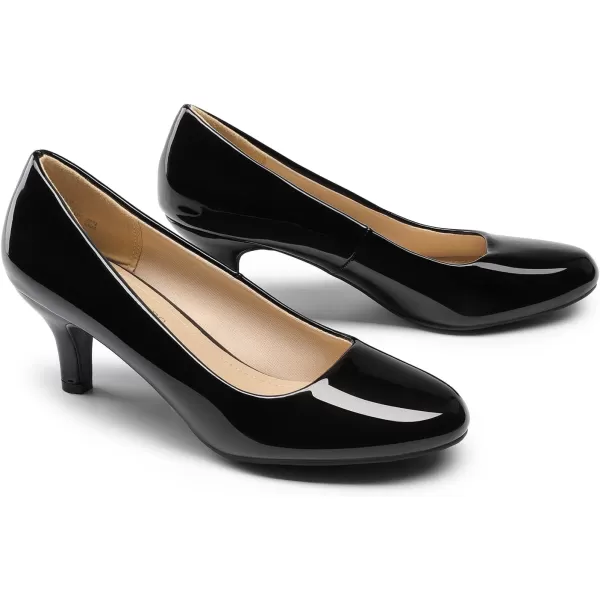 imageDREAM PAIRS Womens Luvly Bridal Wedding Party Low Heel Pump ShoesLuvlyblackpat