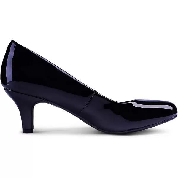 imageDREAM PAIRS Womens Luvly Bridal Wedding Party Low Heel Pump ShoesLuvlynavypat