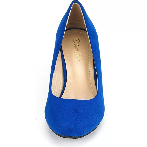 imageDREAM PAIRS Womens Luvly Bridal Wedding Party Low Heel Pump ShoesLuvlyroyalblue