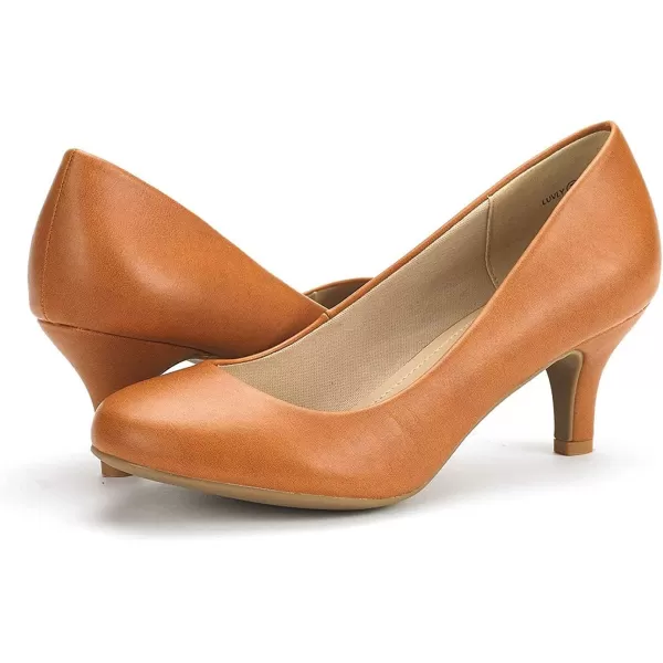 imageDREAM PAIRS Womens Luvly Bridal Wedding Party Low Heel Pump ShoesLuvlytanpu