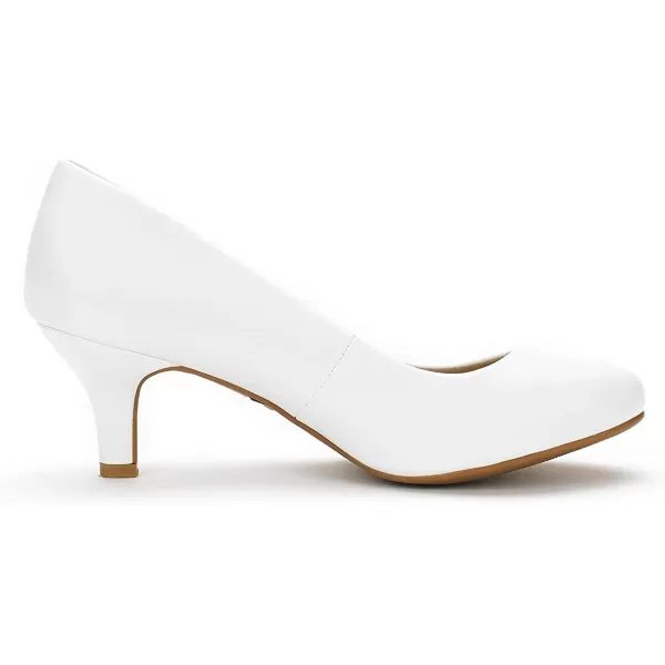 imageDREAM PAIRS Womens Luvly Bridal Wedding Party Low Heel Pump ShoesLuvlywhitepu