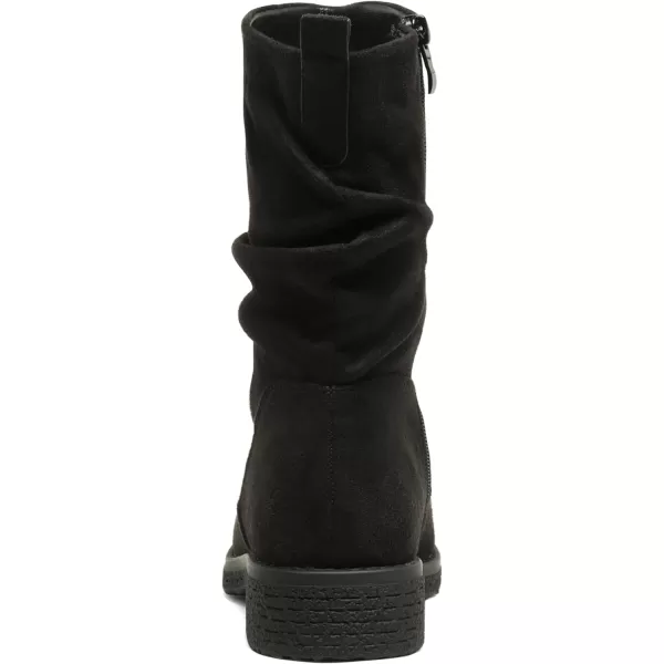 imageDREAM PAIRS Womens Mid Calf Combat Riding Fashion Winter BootsBlack