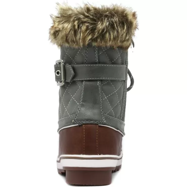 imageDREAM PAIRS Womens Mid Calf WaterProof Winter Snow Boots3tan Khaki