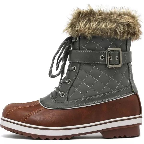 imageDREAM PAIRS Womens Mid Calf WaterProof Winter Snow Boots3tan Khaki
