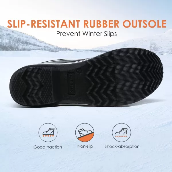 imageDREAM PAIRS Womens Mid Calf WaterProof Winter Snow BootsGrey