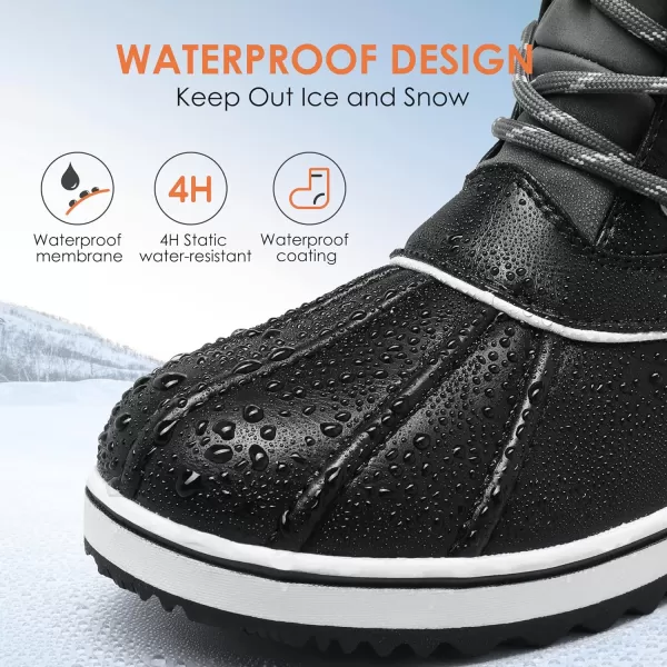 imageDREAM PAIRS Womens Mid Calf WaterProof Winter Snow BootsGrey