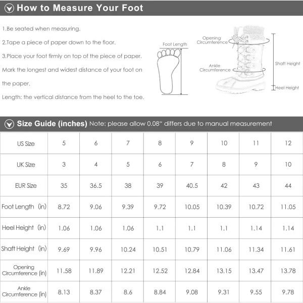 imageDREAM PAIRS Womens MidCalf Waterproof Winter Snow BootsBrown