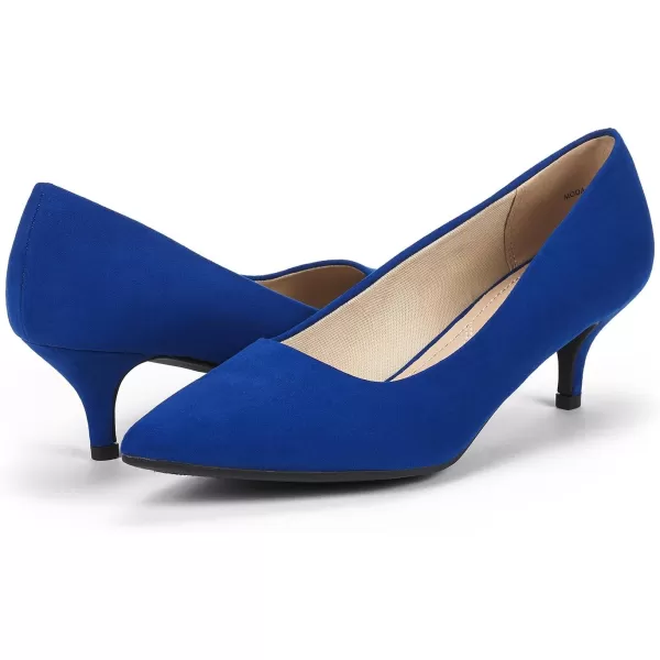 imageDREAM PAIRS Womens Moda Low Heel DOrsay Pointed Toe Pump ShoesRoyal Blue