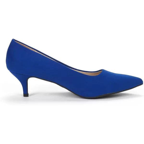 imageDREAM PAIRS Womens Moda Low Heel DOrsay Pointed Toe Pump ShoesRoyal Blue