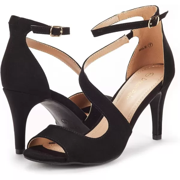 imageDREAM PAIRS Womens NILE Fashion Stilettos Open Toe Pump Heel SandalsBlack