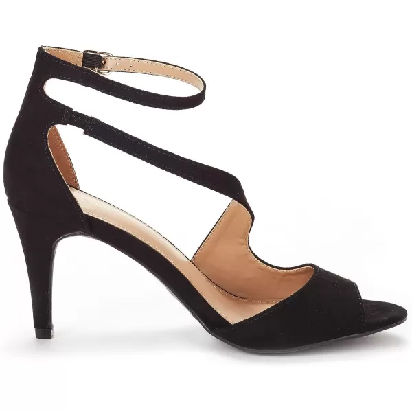 imageDREAM PAIRS Womens NILE Fashion Stilettos Open Toe Pump Heel SandalsBlack
