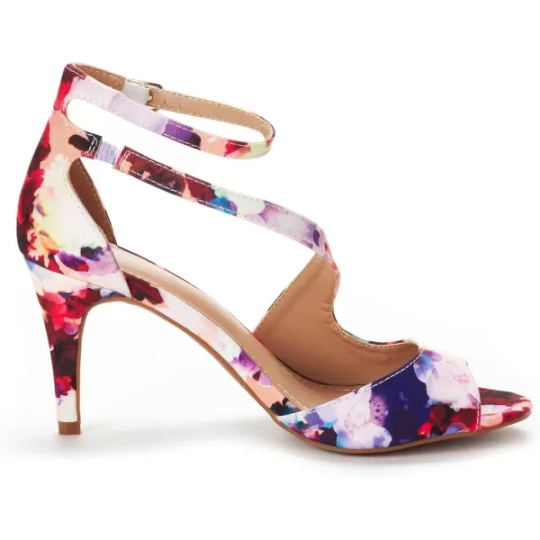 imageDREAM PAIRS Womens NILE Fashion Stilettos Open Toe Pump Heel SandalsFloral