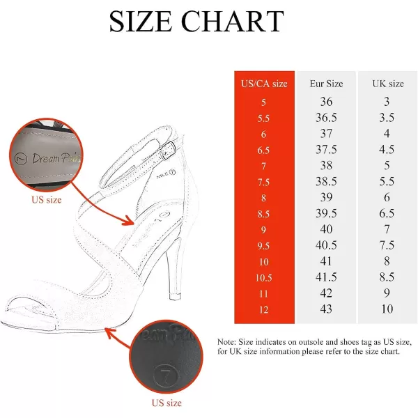 imageDREAM PAIRS Womens NILE Fashion Stilettos Open Toe Pump Heel SandalsRed