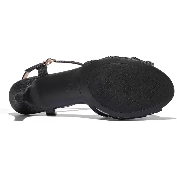 imageDREAM PAIRS Womens Nina Low Heel Pump Sandals166black