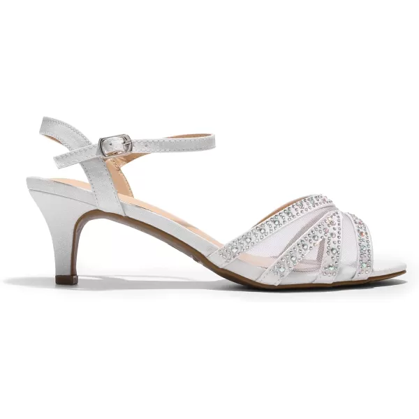 imageDREAM PAIRS Womens Nina Low Heel Pump Sandals166white