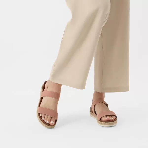 imageDREAM PAIRS Womens Open Toe Espadrille Platform SandalsBlush