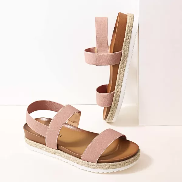 imageDREAM PAIRS Womens Open Toe Espadrille Platform SandalsNavy
