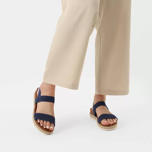 imageDREAM PAIRS Womens Open Toe Espadrille Platform SandalsNavy
