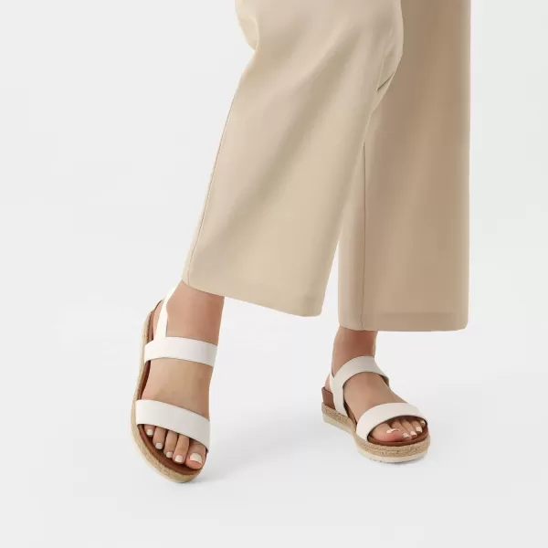 imageDREAM PAIRS Womens Open Toe Espadrille Platform SandalsWhite
