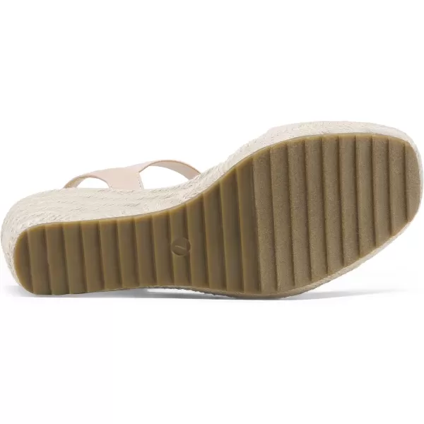 imageDREAM PAIRS Womens Open Toe Espadrilles Dressy Platform Sandals Slip on Elastic Ankle Strap Wedges SandalsBlush