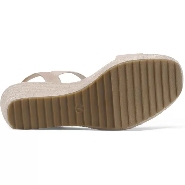 imageDREAM PAIRS Womens Open Toe Espadrilles Dressy Platform Sandals Slip on Elastic Ankle Strap Wedges SandalsNude