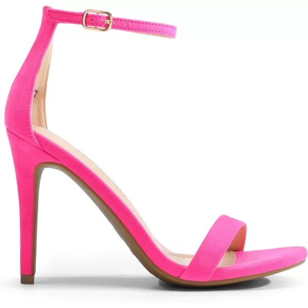 imageDREAM PAIRS Womens Open Toe High Heels Stiletto Heeled Sandals Sexy Dressy ShoesHot Pinksuede