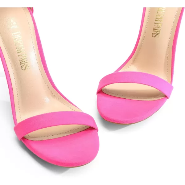 imageDREAM PAIRS Womens Open Toe High Heels Stiletto Heeled Sandals Sexy Dressy ShoesHot Pinksuede
